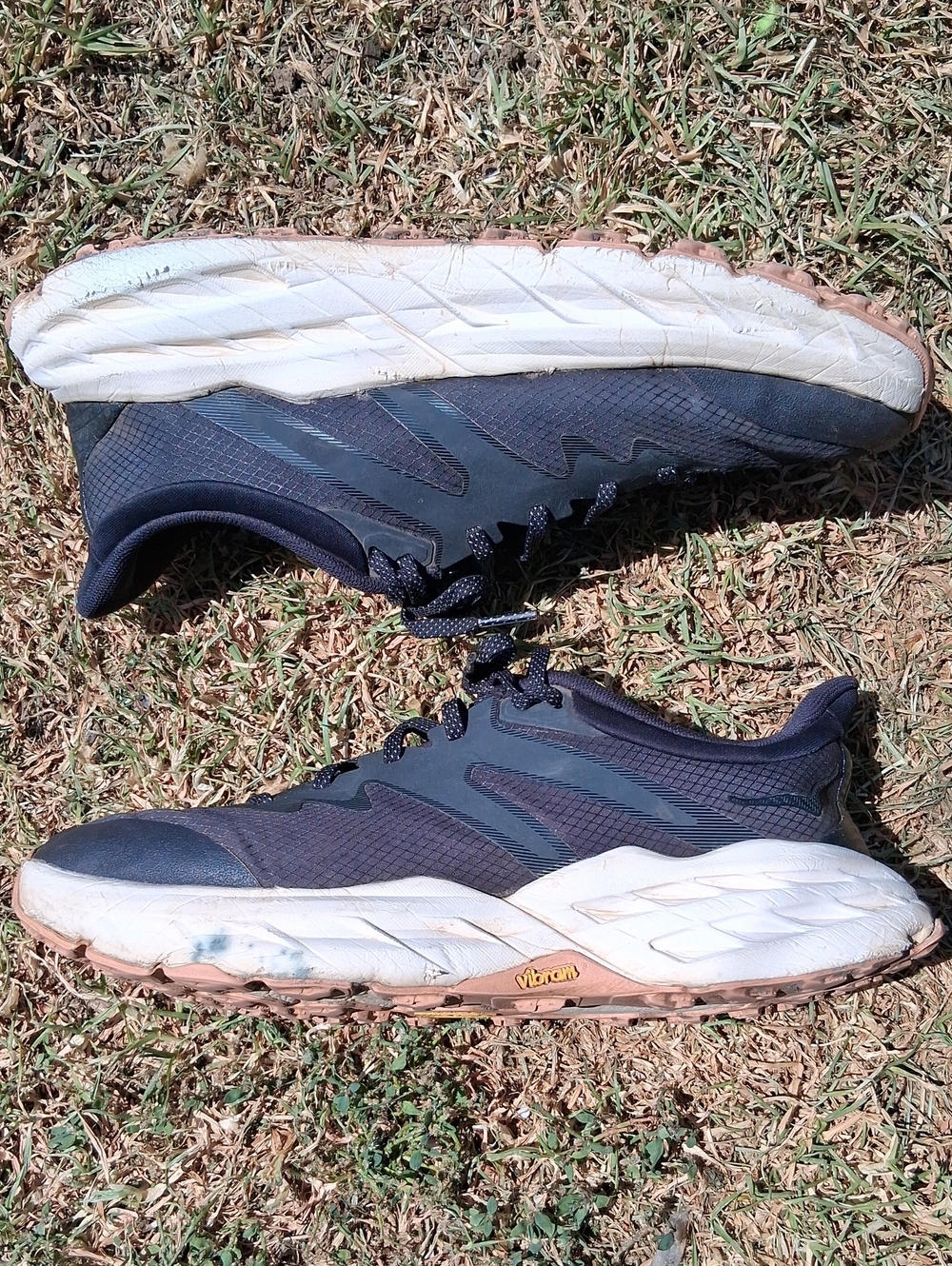 Hoka One One Speed Goat 5 Navy and White Women's Athletic Running Shoes